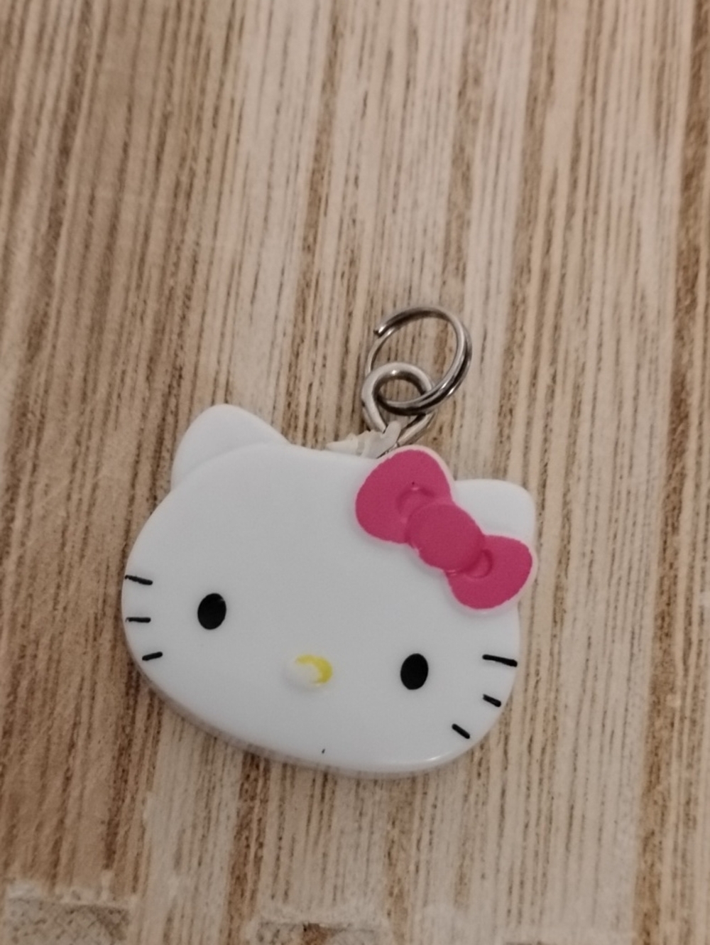 Sanrio Hello Kitty White Pink Bow Charm Pendant